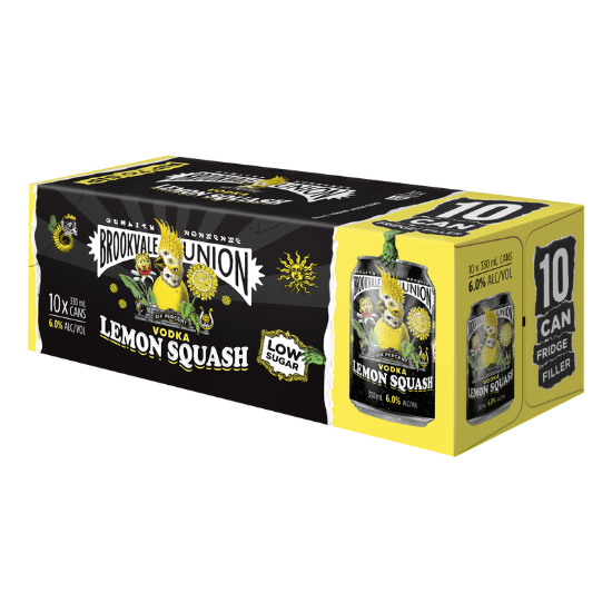 Picture of Brookvale Union Vodka Lemon Squash 6% Cans 10x330ml