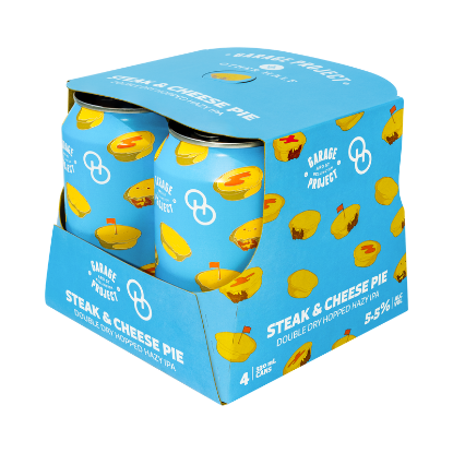 Picture of Garage Project Steak & Cheese Pie Hazy IPA Cans 4x330ml