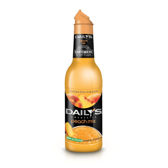 Picture of Daily's Cocktails Peach Mix Bottle 1 Litre