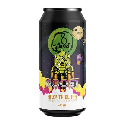 Picture of 8 Wired Boost Hazy Thiol IPA Can 440ml
