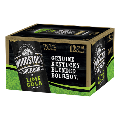 Picture of Woodstock & Lime Cola 7% Cans 12x250ml