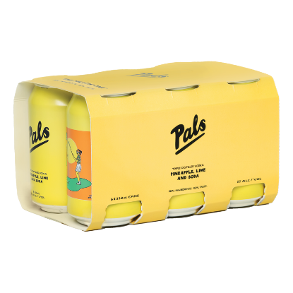 Picture of Pals Vodka, Pineapple, Lime & Soda 5% Cans 6x330ml