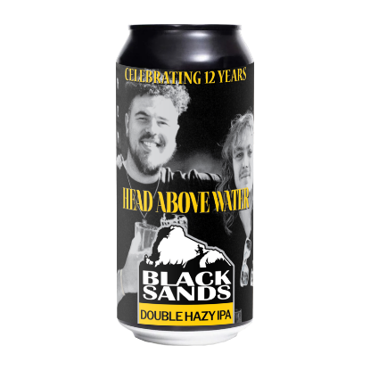 Picture of Black Sands Head Above Water Double Hazy IPA Can 440ml
