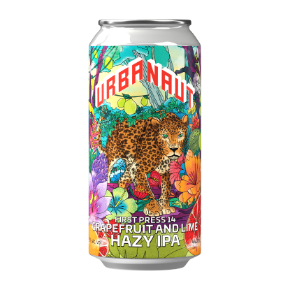 Picture of Urbanaut First Press 14 Grapefruit & Lime Hazy IPA Can 440ml