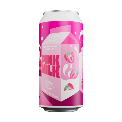 Picture of Garage Project Pink Milk Strawberry Oat Cream IPA Can 440ml