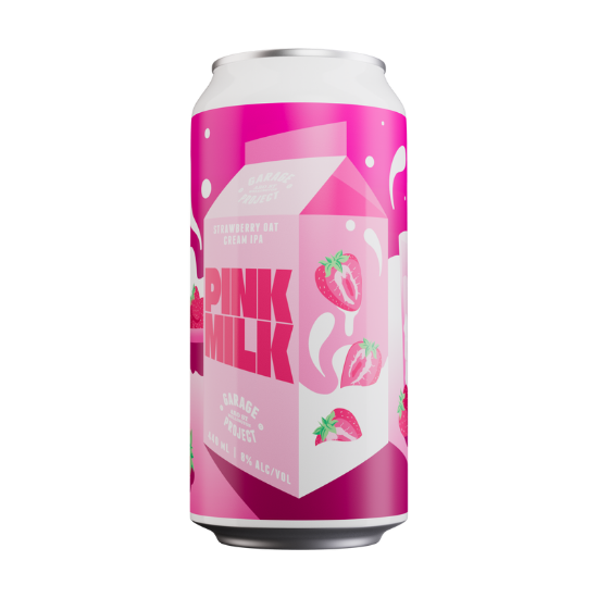 Picture of Garage Project Pink Milk Strawberry Oat Cream IPA Can 440ml