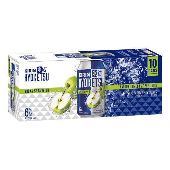 Picture of Kirin Hyoketsu Green Apple Vodka Soda 6% Cans 10x330ml
