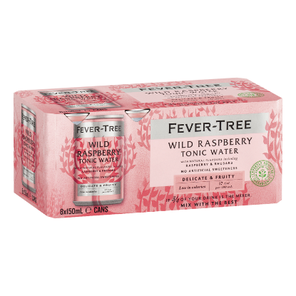 Picture of Fever-Tree Wild Raspberry Tonic Water Cans 8x150ml