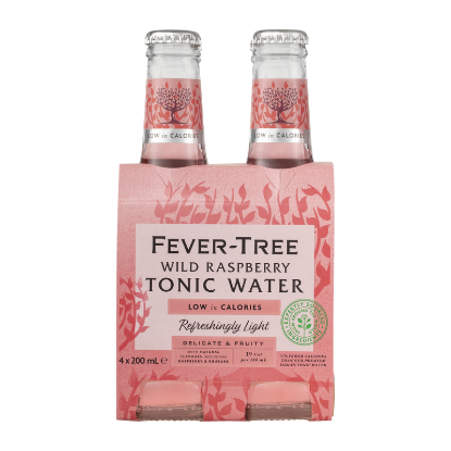 Picture of Fever-Tree Wild Raspberry Tonic Water Bottles 4x200ml