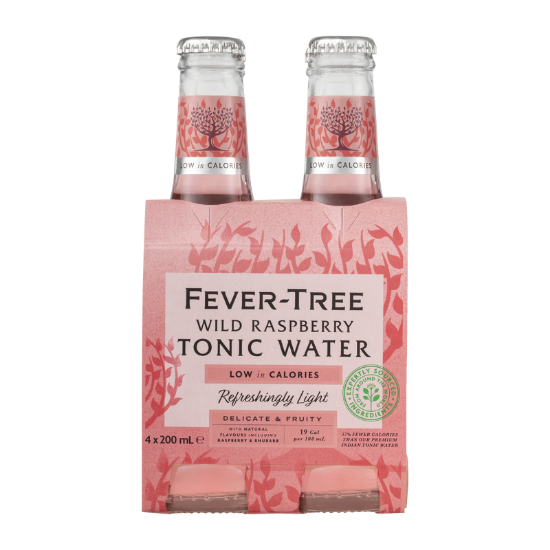 Picture of Fever-Tree Wild Raspberry Tonic Water Bottles 4x200ml