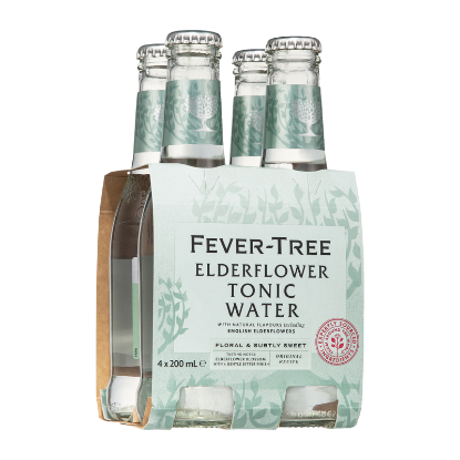 Picture of Fever-Tree Elderflower Tonic Water Bottles 4x200ml