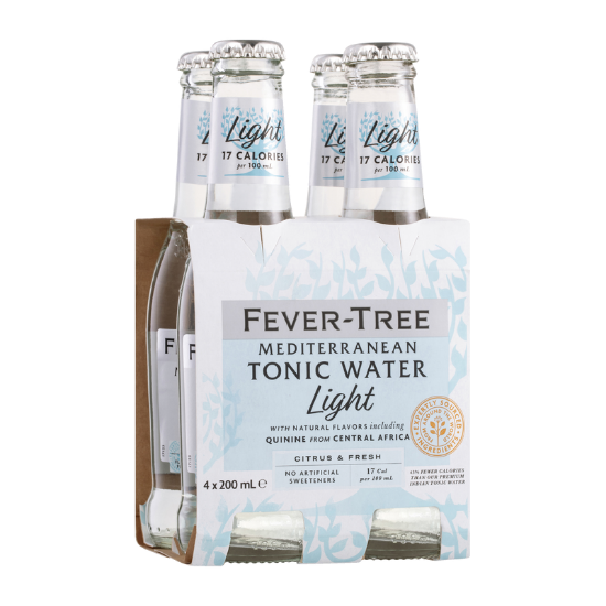 Picture of Fever-Tree Light Mediterranean Tonic Water Bottles 4x200ml