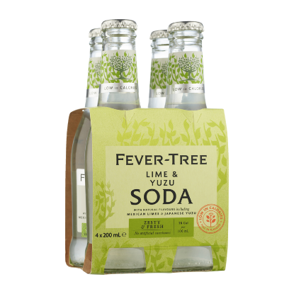 Picture of Fever-Tree Lime & Yuzu Soda Bottles 4x200ml