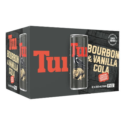 Picture of Tui Bourbon & Vanilla Cola 7% Cans 12x250ml