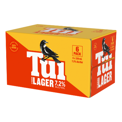 Picture of Tui Strong Lager 7.2% Cans 6x330ml