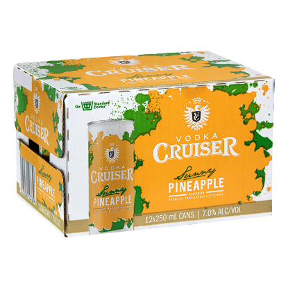 Picture of Cruiser Sunny Pineapple 7% Cans 12x250ml