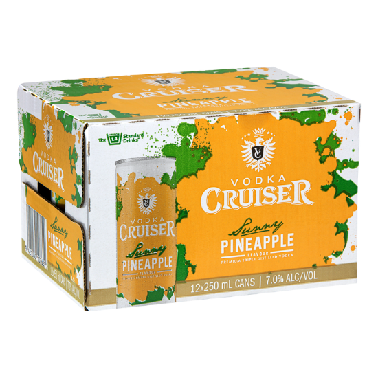 Picture of Cruiser Sunny Pineapple 7% Cans 12x250ml