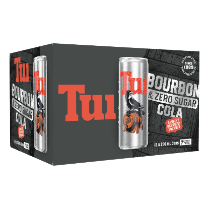 Picture of Tui Bourbon & Zero Sugar Cola 7% Cans 12x250ml