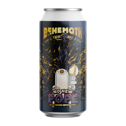 Picture of Behemoth No New Pope Black Smoked Imperial Stout Can 440ml