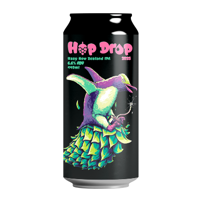 Picture of Double Vision Hop Drop 2025 Hazy NZ IPA Can 440ml