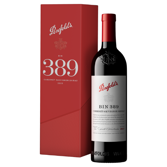 Picture of Penfolds Bin 389 Cabernet Sauvignon Shiraz 2023 Gift Box 750ml