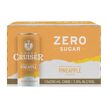Picture of Cruiser Zero Sugar Pineapple 7% Cans 12x250ml