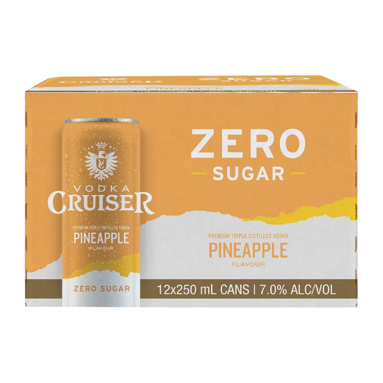 Picture of Cruiser Zero Sugar Pineapple 7% Cans 12x250ml