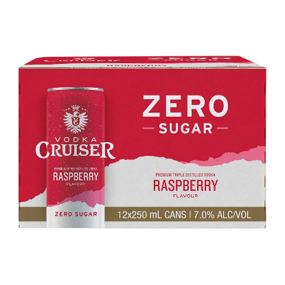 Picture of Cruiser Zero Sugar Raspberry 7% Cans 12x250ml