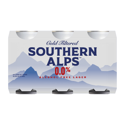 Picture of Southern Alps 0.0% Alcohol Free Lager Cans 6x330ml