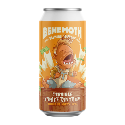 Picture of Behemoth Terrible Tariff Tantrum Double Hazy IPA Can 440ml