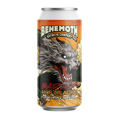 Picture of Behemoth Bad Ass Hop Dragon DDH Triple Hazy IPA Can 440ml