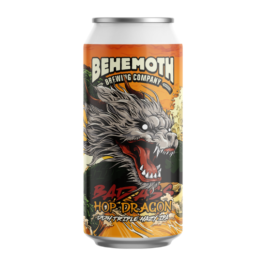 Picture of Behemoth Bad Ass Hop Dragon DDH Triple Hazy IPA Can 440ml