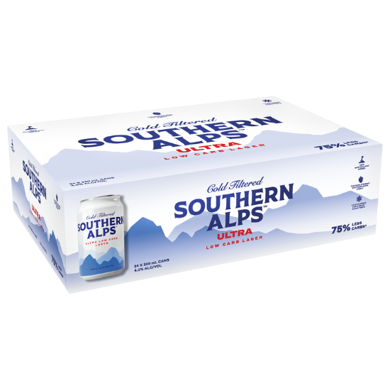 Picture of Southern Alps Ultra Low Carb Lager Cans 24x330ml