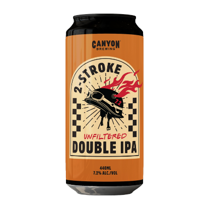 Picture of Canyon Brewing 2-Stroke Unfiltered Double IPA Can 440ml