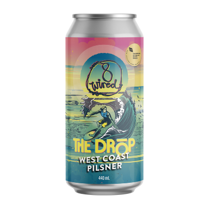 Picture of 8 Wired The Drop West Coast Pilsner Can 440ml
