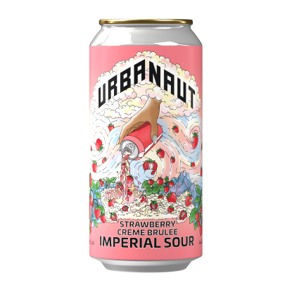 Picture of Urbanaut Strawberry Creme Brulee Imperial Sour Can 440ml