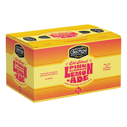 Picture of Good George Old School Alcoholic Pink Lemonade 4% Cans 6x330ml