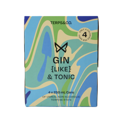Picture of Terps & Co Gin-Like & Tonic Non-Alcoholic Cans 4x250ml