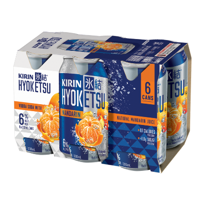 Picture of Kirin Hyoketsu Mandarin Vodka Soda 6% Cans 6x330ml