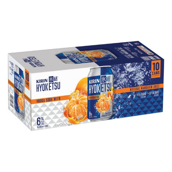 Picture of Kirin Hyoketsu Mandarin Vodka Soda 6% Cans 10x330ml