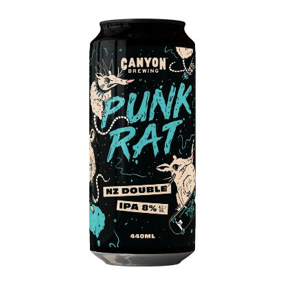Picture of Canyon Brewing Punk Rat NZ Double IPA Can 440ml