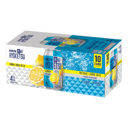Picture of Kirin Hyoketsu Lemon Vodka Soda 4% Cans 10x330ml