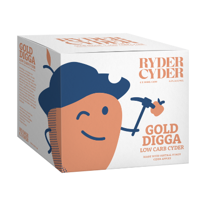 Picture of Ryder Cyder Gold Digga Low Carb Cyder Cans 6x330ml