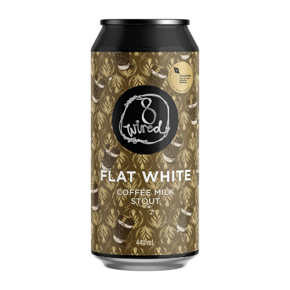 Picture of 8 Wired Flat White Coffee Milk Stout Can 440ml