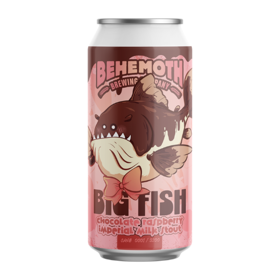 Picture of Behemoth Big Fish Chocolate Raspberry Imperial Milk Stout Can 440ml