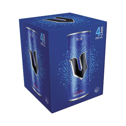 Picture of V Blue Cans 4x250ml
