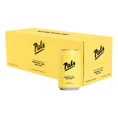 Picture of Pals Vodka, Pineapple, Lime & Soda 5% Cans 10x330ml