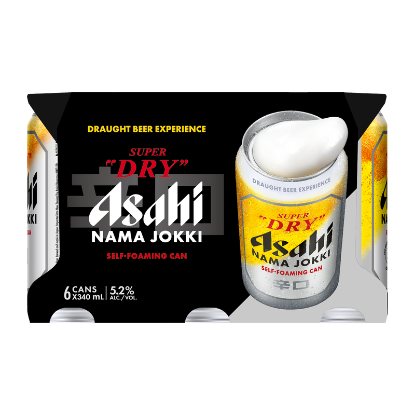 Picture of Asahi Super Dry Nama Jokki Cans 6x340ml