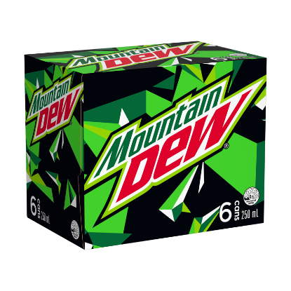 Picture of Mountain Dew Cans 6x250ml