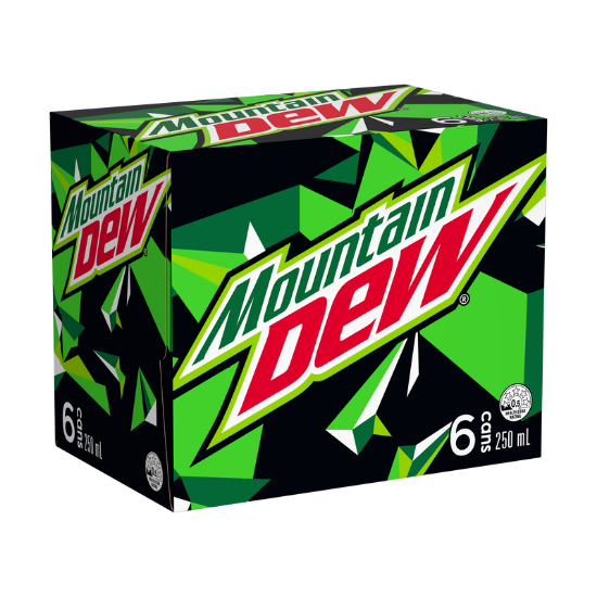 Picture of Mountain Dew Cans 6x250ml